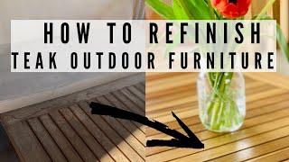 How to Restore & Protect Teak Outdoor Furniture | Teak Oil + Stain & Spar Urethane