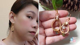 衍紙/捲紙手作－紙珠寶設計-永恆的富足 How to make paper earrings / paper jewelry design