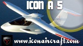 ICON Aircraft, ICON A5 spin resistant amphibious light-sport-aircraft.