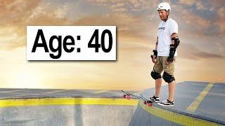 1 Year of Skateboarding Progression! (Age 40)