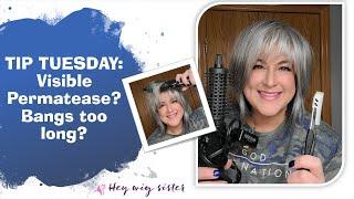 TIP TUESDAY | What to do with visible permatease and bangs that are too long | ALVA by NORIKO