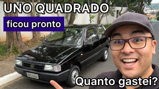 FIAT UNO QUADRADO PRONTO! Paguei só 4 mil neste carro: Uno S 1.5 1991 após reforma e revisão