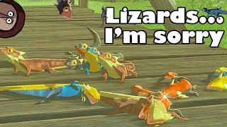 Lizard Farming in Zelda BotW | Hightail Lizards, Hearty Lizards, and Fireproof Lizards.