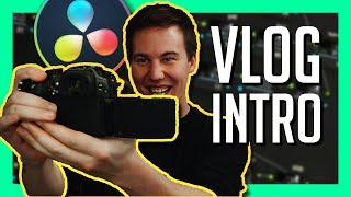 MAKE A VLOG INTRO IN RESOLVE 17 - Fusion Tutorial for Beginners