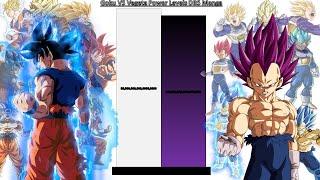 Goku VS Vegeta Power Levels All Forms - Dragon Ball Super Manga - Z1WarriorDB