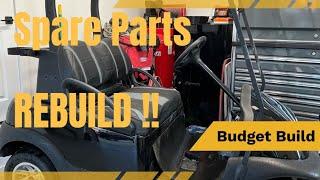 Golf Cart Rebuild Using Spare Parts!!