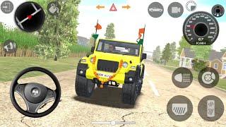 Dollar Song Sidhu Musewala Real Indian New Mode Yellow Thar Offroad Village Driving Gameplay Part34