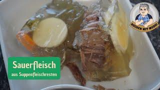 Sauerfleisch Delicious on bread and with fried potatoes