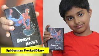 I made Mini Spiderman Pocket Diary with waste paper | Pocket Diary Ideas | पॉकेट डायरी कैसे बनाते है