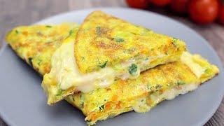 Omelet with vegetables and cheese
