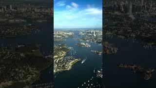 Sydney Skies: Flight Over Sydney Harbour: Capturing the Majestic Approach to Sydney Airport