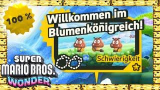 Willkommen im Blumenkönigreich 100% - Super Mario Bros. Wonder Komplettlösung