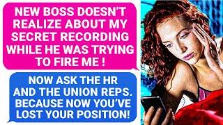 New Boss Doesn't Realize About My HIDDEN RECORDER! Now Ask the HR because Your Position is CUT r/MC