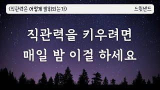 [자막] 결정적인 순간에 옳은 선택을 하는 법 / 직관력은 어떻게 발휘되는가 / 스윗샌드 오디오북