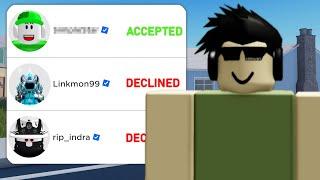 I Sent a Friend Request to the 100 Richest Roblox Players