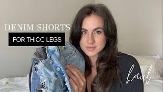 DENIM SHORTS HAUL for Thicc Legs | Shopbop | AGOLDE PARKER | BLANK DENIM | ONE TEASPOON