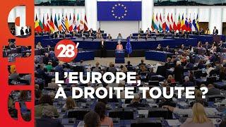 Européennes : la droite reste en tête, l'extrême droite progresse - 28 Minutes - ARTE