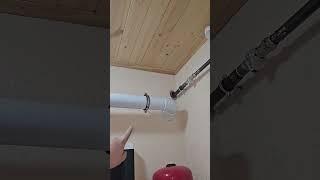 Установка котла / установка котла в доме../ установка настенного котла