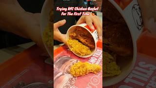 #ad Trying KFC Chicken Bucket For The 1st Time| Flat 100₹ Off On KFC|Check Pinned Comment #shorts