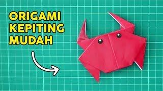 CARA MEMBUAT KEPITING DARI KERTAS ORIGAMI MUDAH BANGET DIY CRAB PAPER EASY | Tutorial Wow