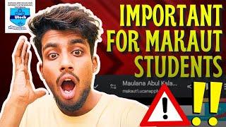 BIGGEST WARNING for MAKAUT ODD SEMESTER Students️Please don't do this MISTAKE#makaut #news