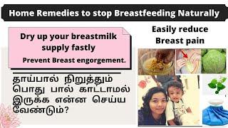 Home Remedies to stop Breastfeeding|தாய்பால் நிறுத்தும் பொது காட்டாமல் இருக்க என்ன செய்ய வேண்டும்?