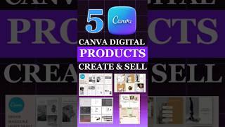 Create a Digital products with Canva and sell it on Etsy.  #shorts #canva