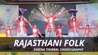 RAJASTHANI FOLK DANCE || WINNER PERFORMANCE || Dance Alley || Sheena Thukral Choreography