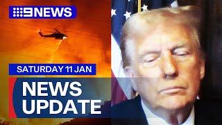 Death toll rises as LA wildfires flare up; Donald Trump avoids jail time | 9 News Australia