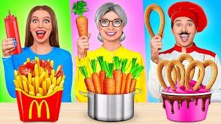 Кулинарный Челлендж: Я против Бабушки | Смешные ситуации с едой от TeenDO Challenge