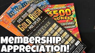 Scratching $1500 in Florida Tickets! | Itchin’ 2 Scratch 3 year Anniversary! | Members Appreciation!