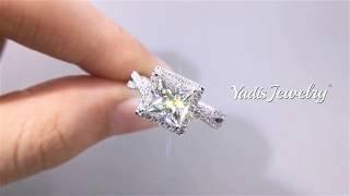 Yadis Jewelry TYR572 Vintage Style Super White Moissanite Engagement Ring