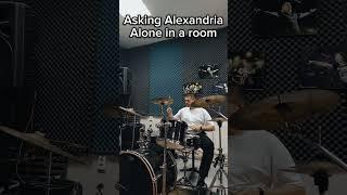 Asking Alexandria - Alone In A Room (drum cover) #drumcover #drums #shorts #askingalexandria #rock