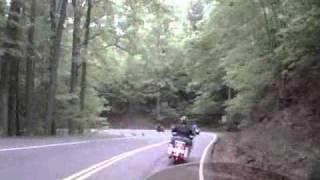 Crash on the Dragon at Deal's Gap,NC- Motorcycle Helmet Cam View