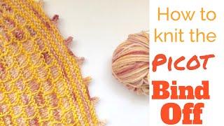 How to knit the PICOT BIND OFF | TeoMakes