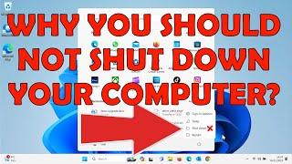  Do Not Shutdown Your Computer  - You Should Do This Instead! 