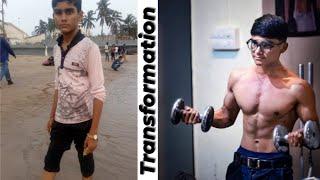 Skinny to Muscular Natural Body Transformation