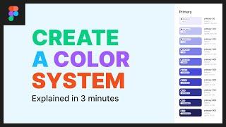 Creating a color palette for a design system inside Figma