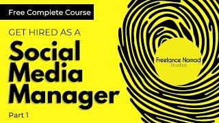 SOCIAL MEDIA MANAGER COURSE LESSON.1 (BECOME A SMM IN 2021)