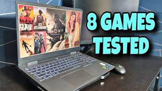 Lenovo LOQ RTX 4060 + i7 13th gen | 8 Games Tested.