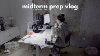 a chaotic & productive study vlog preparing for midterms