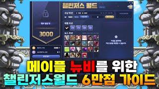 뉴비를 위한 챌린저스월드 6만점 가이드