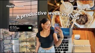 Productive day in my life India *aesthetic* | Study with me, Get my life together, study vlog India