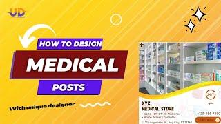 Creating Stunning Medical Store Posters in Canva | Easy & Effective Design Tips| how to .