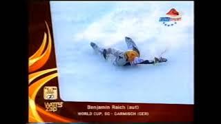 Alpine Skiing - 2004 - Men's Super G - Raich crash in Garmisch