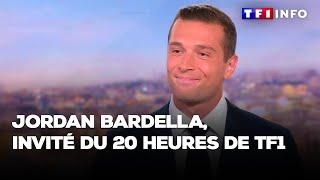 Le président du RN, Jordan Bardella, invité du 20 heures de TF1