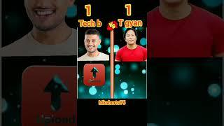 Tech burner vs technology gyan fight  || #comparison #shorts @CrazyXYZ #techburner @mkshorts75