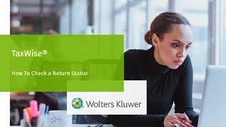 TaxWise®: Checking a Return Status on the TaxWise® Solution Center