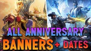 ALL The Anniversary Banner Are FINALLY LEAKED!!! Insane Banners + Soft Dates | Watcher of Realms