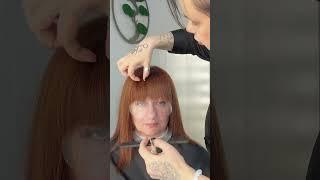 ЧЕЛКА КАК СТРИЧЬ #обучениестрижкам #haircut #женскиестрижки #обучениеонлайн